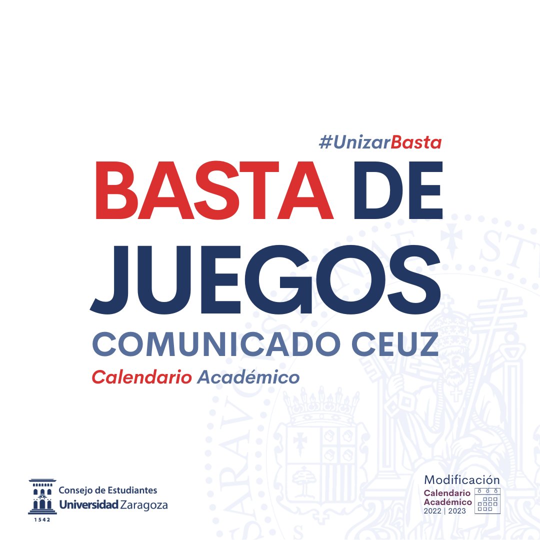 coestuz's tweet photo. 🔴 BASTA DE JUEGOS #UnizarBasta https://t.co/il8Xkmavk9