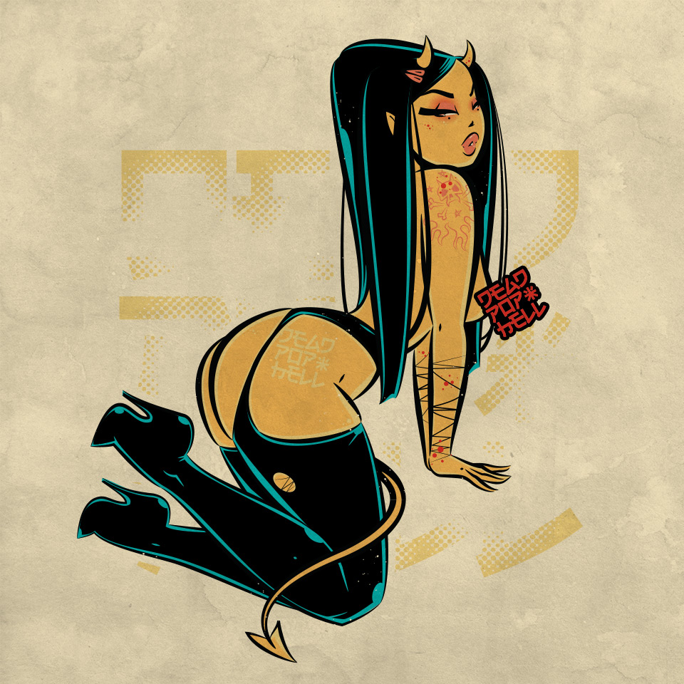 TGIF Devil Doll - ⭐
──────────────────
#diabla #diablo #devilgirl #devilgirls #demongirl #shedevil #succubus #pinupart #vintagesleaze #vectorart #kustomkulture #hotrod #girlswithhorns #heavymetalgirls #666university #deadpophell #jetblackhair

☠️ + 🔫 + 🔥