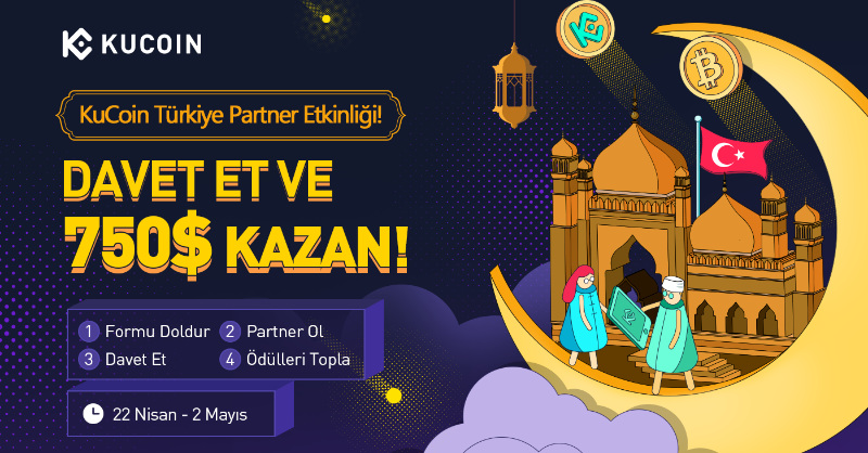 KuCoinTurkey's tweet photo. 🇹🇷 KuCoin Türkiye Partner Etkinliği🤩

💰 Kişi Başı 750 USDT'ye Varan Ödüller

😱 Hemde sınırsız sayıda 😱

1️⃣ KuCoin'e üye değilsen üye ol
https://t.co/elCXWKJz5J

2️⃣ Formu doldur
https://t.co/XRl1FnmUl6

3️⃣ Affiliate onayını bekle ve arkadaşlarını KuCoin'e davet et

Detaylar 👇