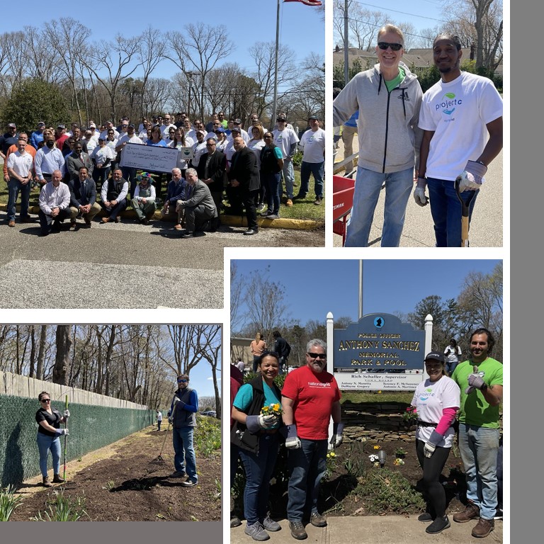 dom_graziani's tweet photo. Approximately 70 @nationalgridus employees celebrating #EarthDay2022 with a clean up of Anthony Sanchez Memorial Park and Pool in the @TownOfBabylon today. The company also donated 70 trees to help beautify the park. #StandforC https://t.co/2OZC94LBDy