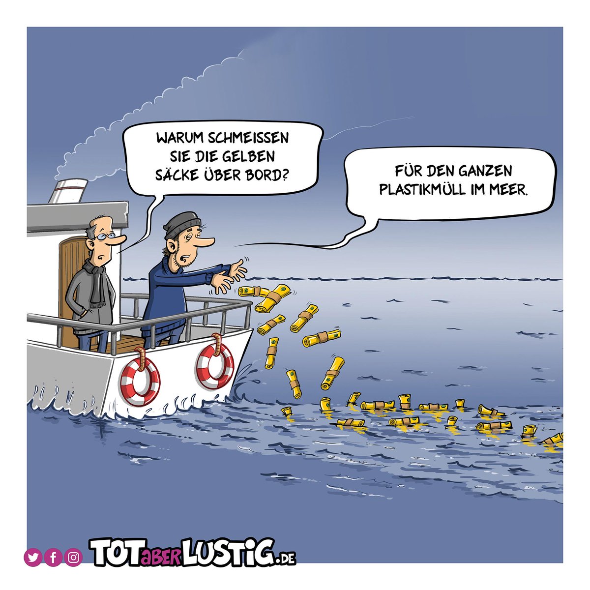 totaberlustig's tweet image. Tag der Erde

🌎 Tot, aber lustig unterstützen: steadyhq.com/de/totaberlust…
(Mit Begrüßungspostkarte mit Originalzeichnung für jeden Neu-Unterstützer)
🌎 Etwas in die Kaffeekasse schmeißen: paypal.me/holtschulte
Dankeschön ❤ !B #plastik #TagderErde #meer