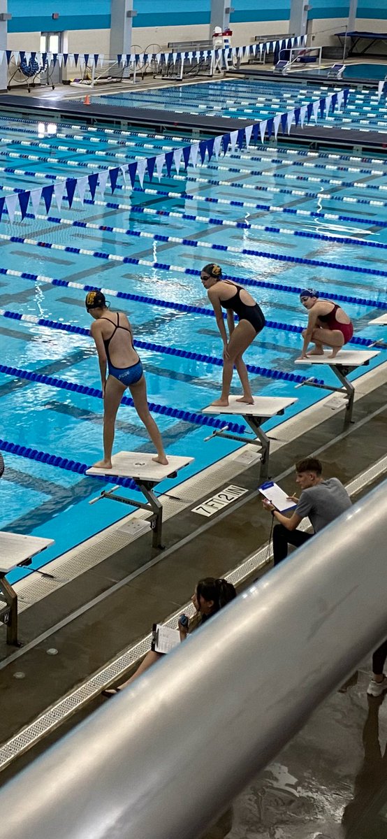 Our kiddos competing last night at the LISD Aquatics Center West...Go LVMS!