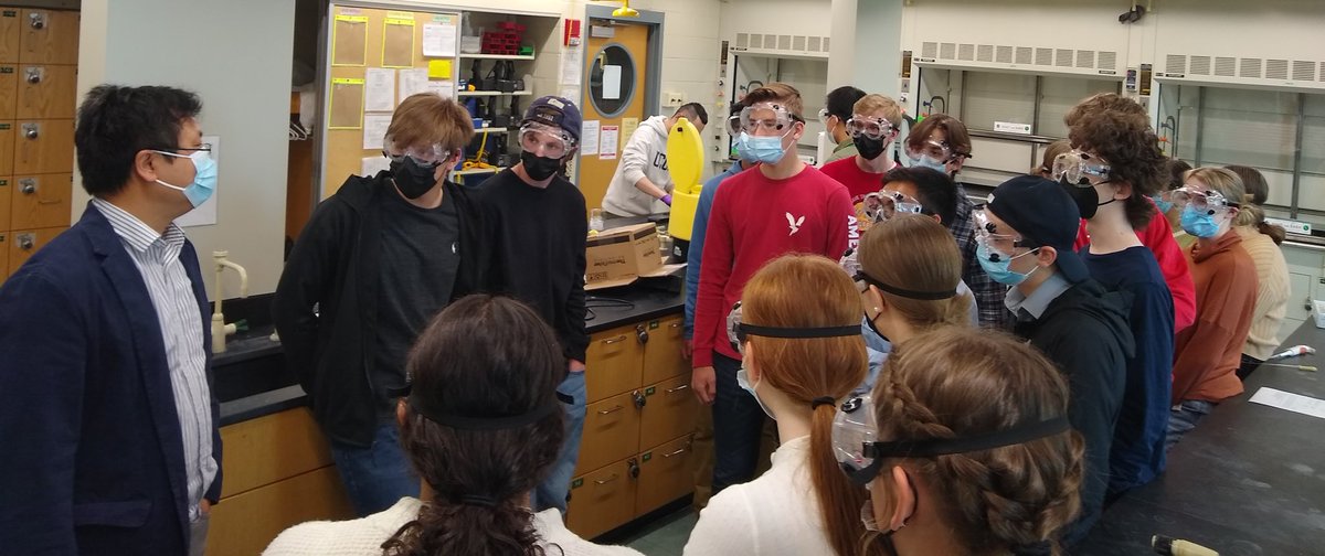 rufusXI's tweet photo. Thanks @FSelampinar &amp; @UConnECE for hosting the 2022 UConn ECE Chem Lab Day! The Labs and Lessons on atmospheric CO2 increase &amp; pathways to the future from @AABChemistry @UngGael &amp; Dr. Jie He were poignant and sustaining for Ss from @BHS_Berlin_CT. #BerlinPurpose #BerlinPassion https://t.co/6MryQetX3Y