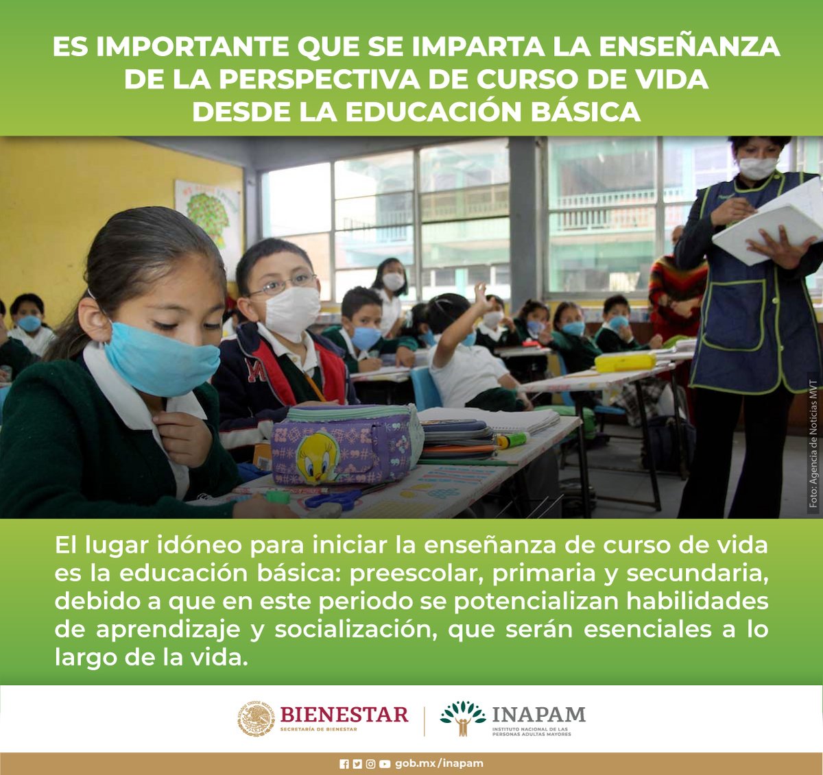 INAPAM's tweet photo. #Entérate, la educación básica: preescolar, primaria y secundaria son los lugares idóneos para iniciar la enseñanza de #CursoDeVida
Lee más del tema en nuestro blog👉 https://t.co/LyaxEK5Rmb
@SSalud_mx
@SSaludCdMx
@ISSSTE_mx
@Tu_IMSS
@Geriatriamexico https://t.co/HfcVhuck5Z