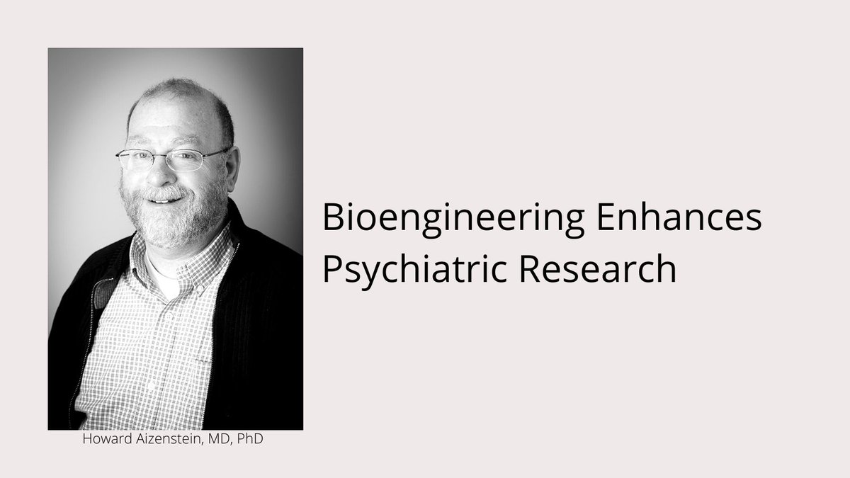 PittPsychiatry's tweet photo. Howard Aizenstein, MD, PhD, is a geriatric psychiatrist &amp; a computer scientist, &amp; co-directs the NIMH T32 Bioengineering in Psychiatry Training Program. We spoke with Dr. Aizenstein to learn more about the collaboration btw Psychiatry &amp; Bioengineering https://t.co/O3hgQoarqI https://t.co/34TlgZHrrs