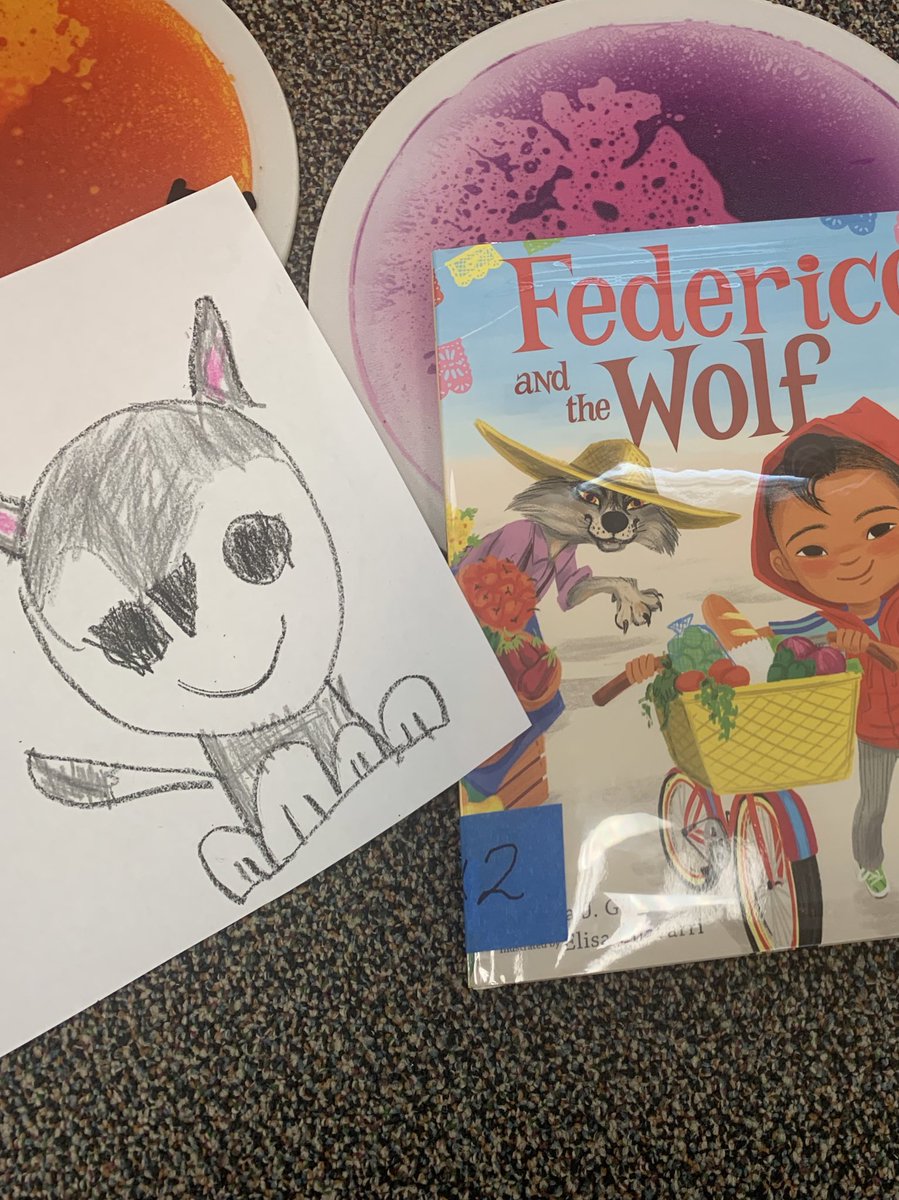 WinkleyLibrary's tweet image. K-2 has been enjoying a different version of Little Red Riding Hood. We have 🥰 reading Federico and the Wolf and then drawing 🐺 #winkleyempowers #lisdlibs