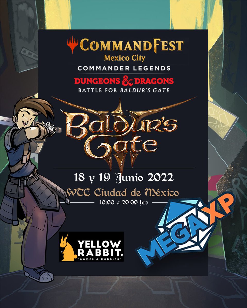 megaxpoficial's tweet photo. Fans de @wizards_magic
@yellowrabbitmx y MEGA XP ¡ Tendremos un #Commanderfest en México!
Las cartas promocionales serán Sol Ring y Path of Ancestry. Adquiere tus entradas y más información sobre el Commandfest Mexico City en https://t.co/8sbGX79mfV
#MagicTheGathering https://t.co/naPn7sRMjm