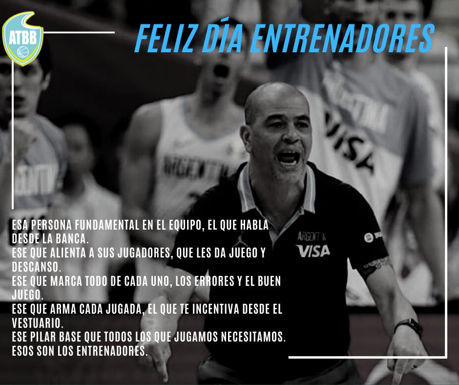 atbboficial's tweet photo. Felicidades Entrenadores 🏀🏀

Desde la Asociación Tucumana de básquet queremos saludar y felicitar a todos los entrenadores de nuestro Básquet por el compromiso, sacrificio que le dan a su profesión. https://t.co/bCiUAYAHho