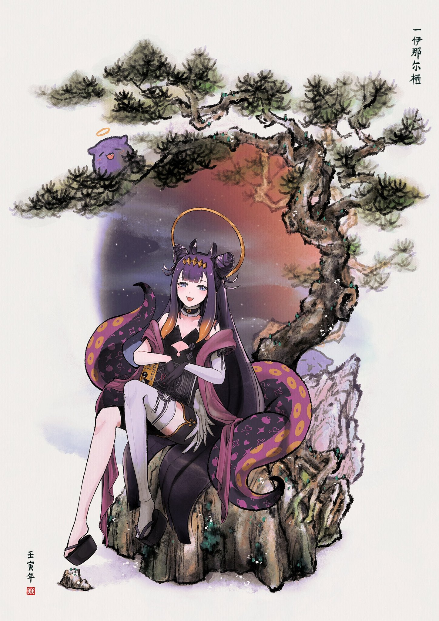 開運絵画　❀イナズマ❀覚醒！ 風水開運絵画＊虹耀 幻の龍凰 二神 鳳凰龍神 全体 金運 財運