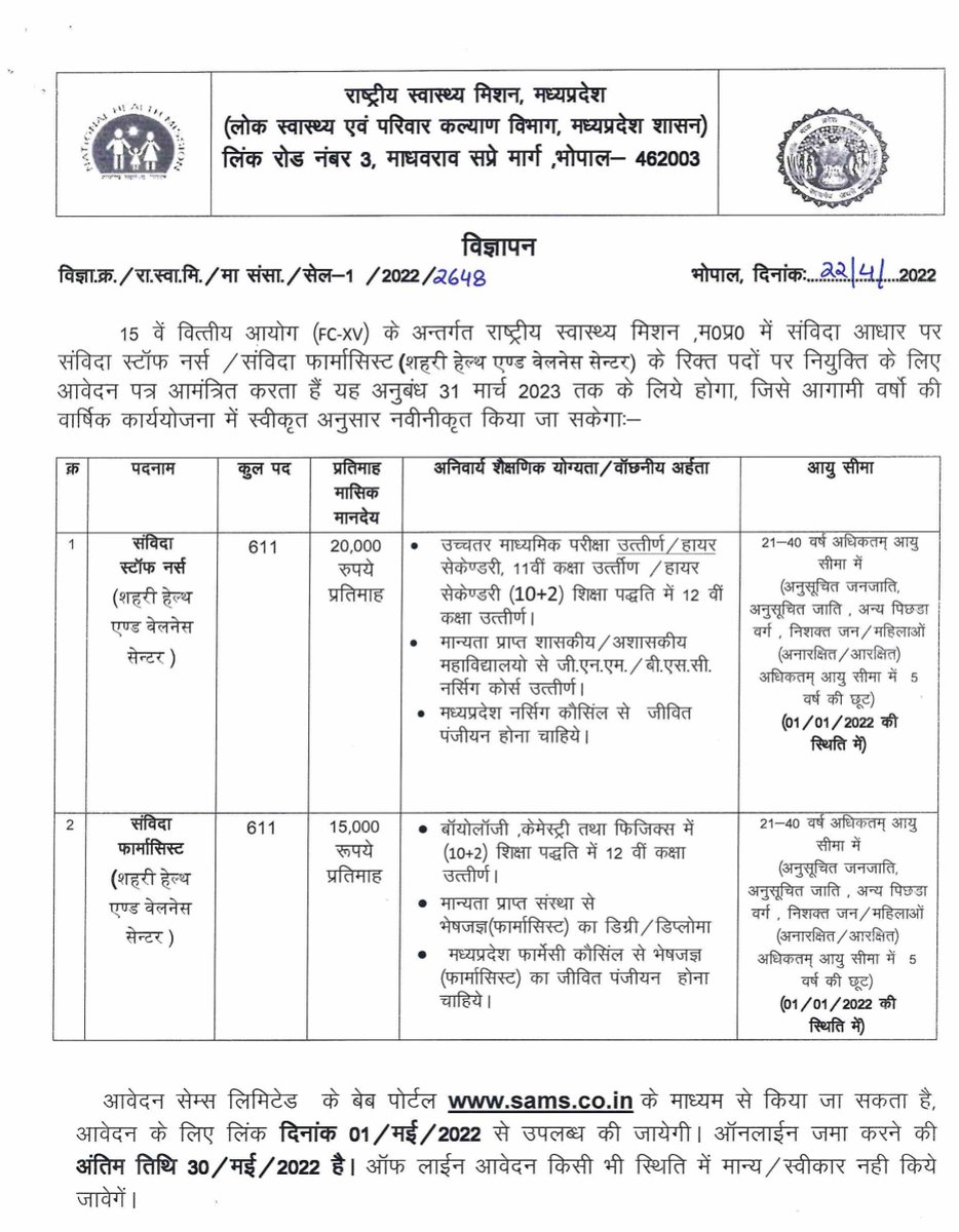 MPPA_'s tweet photo. प्रदेश के सैकड़ों फार्मासिस्ट की बुलंद आवाज का असर:- अंततः सरकार को झुकना पड़ा और हमारी निम्न मांगों में से एक मांग पर तुरंत सकारात्मक निर्णय लिया और रिक्त पद निकाल विज्ञप्ति जारी की।
#MPPA https://t.co/84GwxhOq49