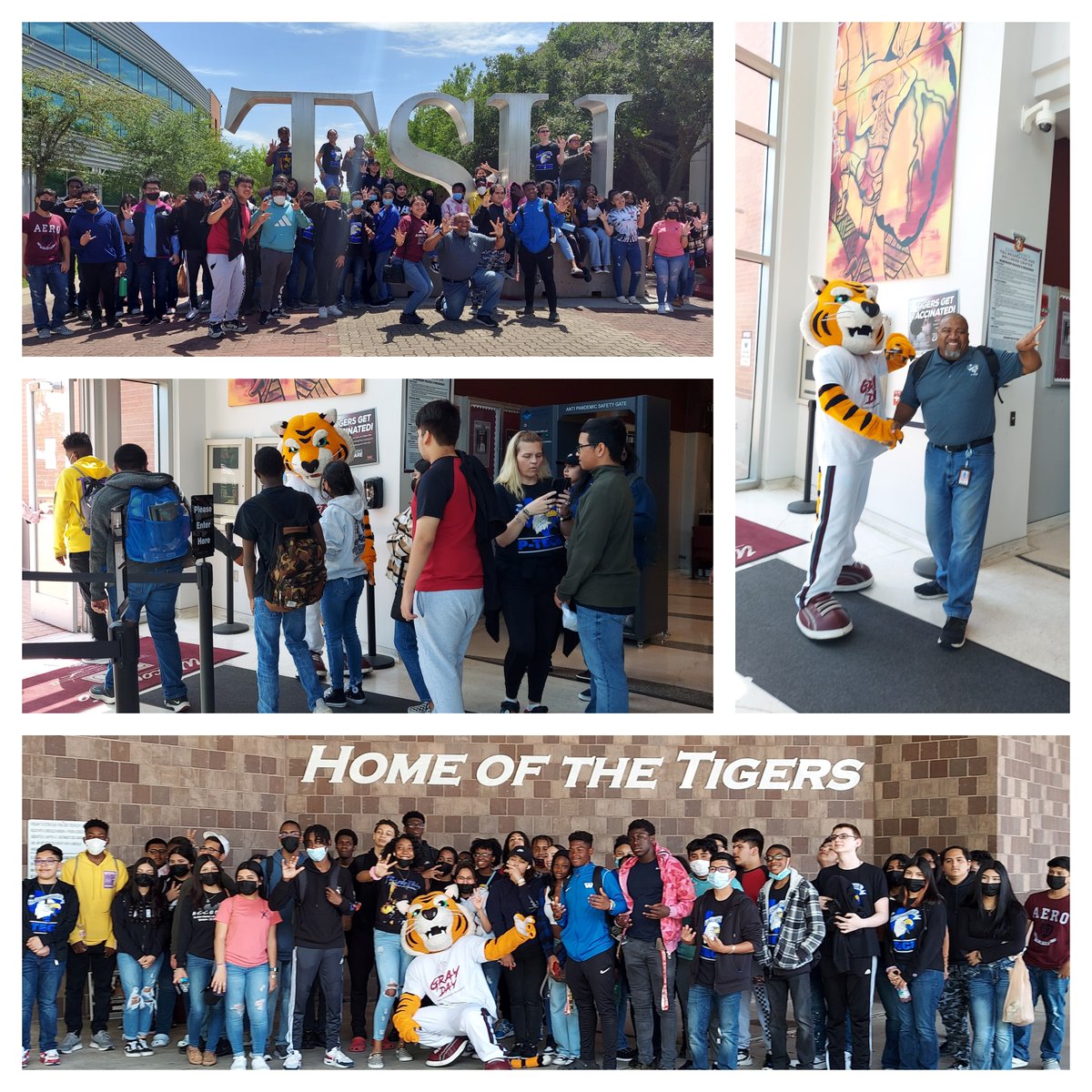 WHSPtech's tweet photo. AVID Success=College Ready! P-TECH and AVID Blazing Blue on TSU campus tour.
 #WHSPTECH #WHSAVID #uofh #tsu #fbisd https://t.co/DWyxtIVCf3