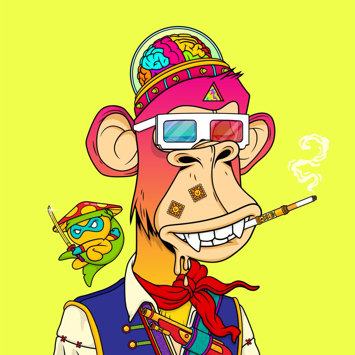 Happy Friday! 🍻🥳
To kickstart the weekend I'm giving away a <a href="/PsychonautApeD/">Psychonaut Ape Division</a> NFT!!
To Enter:✅
1⃣Follow Me &amp; @Nickis_Dead 
2⃣Retweet
3⃣Tag 3 Degens 
#FreeNFT #NFTGiveaway #NFTCommunity #nfts 
#ETH #Apes #psychonautapedivision #FridayVibes