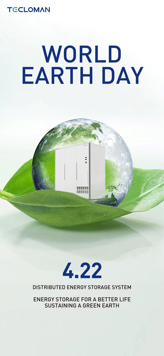 Tecloman1's tweet image. Happy #EarthDay! The theme of this year is ‘Invest In Our Planet’. 

At Tecloman, we produce 1GWh of #batterymodules and #cells annually to facilitate the storage of #SOLAR  and #windenergy. We invest in technological innovation to minimize our impact on the planet!