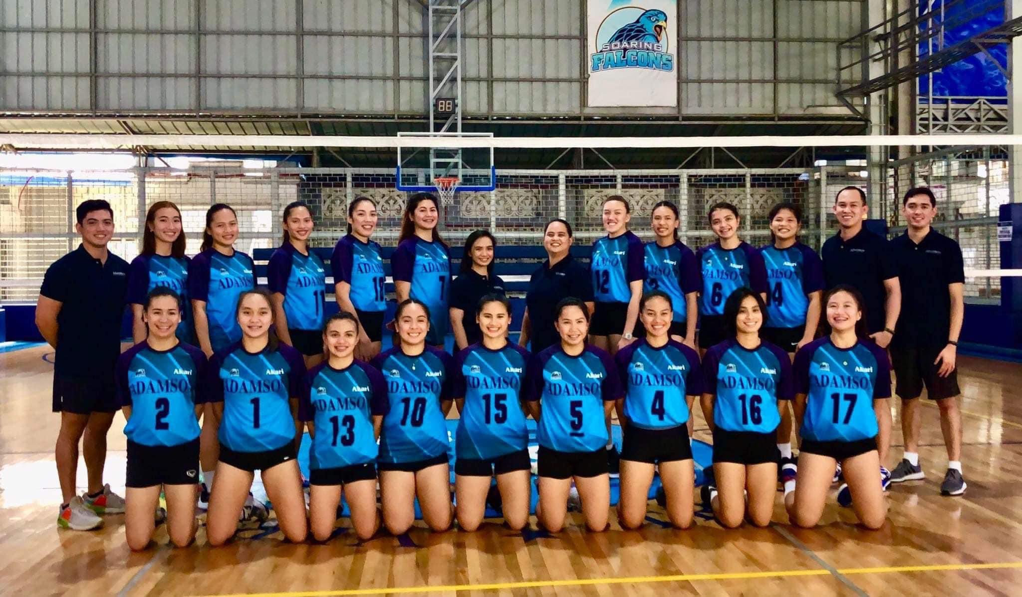 ADAMSON Volleyball on Twitter: "The AdU Lady Falcons WVT 💙🤍 Top,from L ...