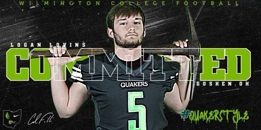 lovins_logan's tweet photo. Excited for this next chapter in life!!! Thank you to all my coaches, family, and friends for pushing me!!! #Quakers @CoachFilli @CoachSkibba @HaydenHThomas @GoshenWarriors @G_Miller53 @CoachOhnmeis @tyler_voth @Trout75 https://t.co/tLxWKOPJ8x