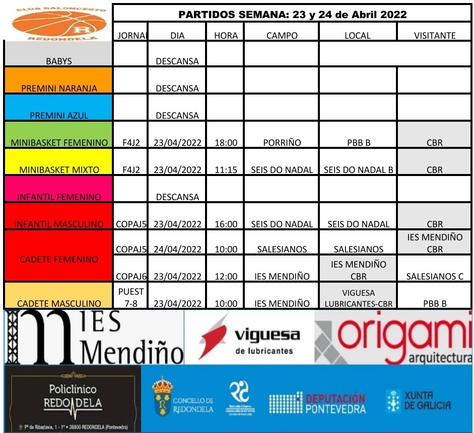 scoobby07's tweet photo. Partidos CBR 23 y 24 Abril https://t.co/XAnI2QvbOd