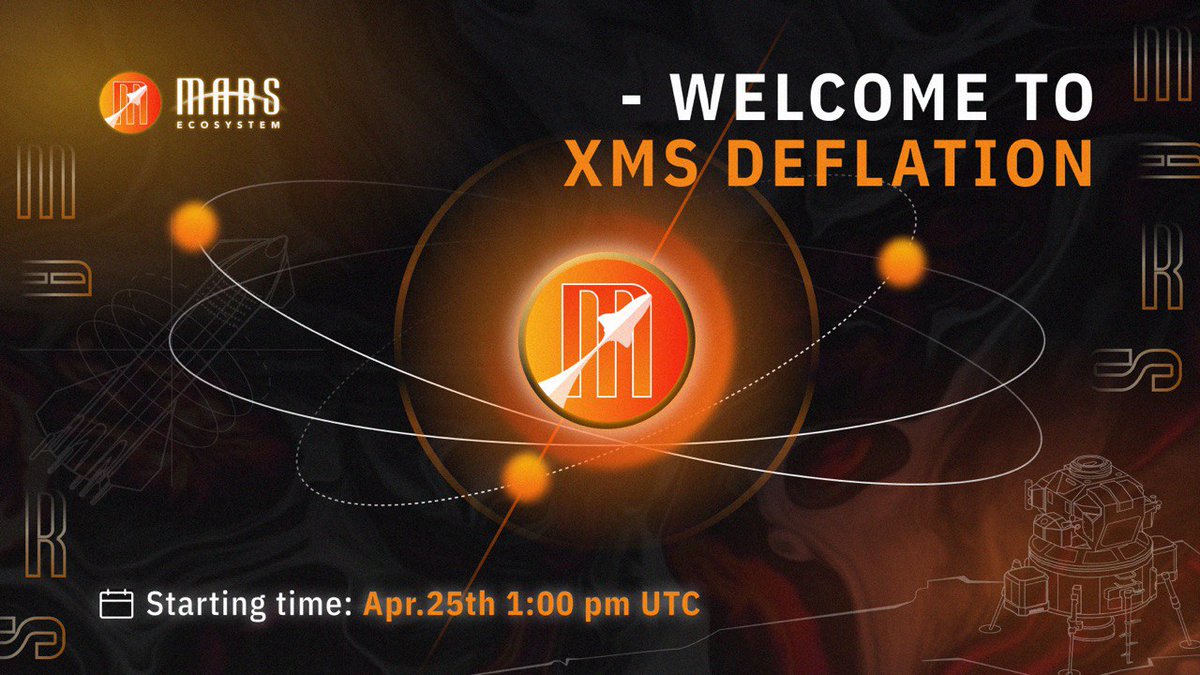 In order to promote XMS's full deflation, we will finally close the stake CAKE/PancakeSwap LP earn #XMS pool and farms at 🗓️1 PM UTC on April 25th, 2022.