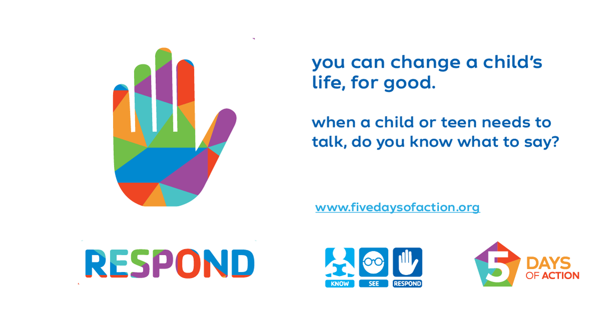 HarrisonFamilyY's tweet photo. This week we learned the importance of KNOW. SEE. RESPOND. and gained practical tools to #preventchildsexualabuse—but our work is never done! We're committed to year-round prevention, and we hope you are too! Commit to prevention today: https://t.co/svzg7eVoma #FiveDaysofAction https://t.co/qNoji3SWi0