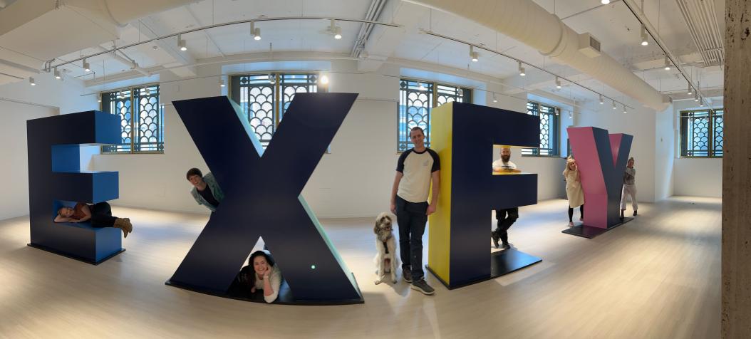 dbarrett's tweet photo. Excited to get these on permanent display in the Bank of Expensify gallery #EXFY https://t.co/lPAxO8UMBC