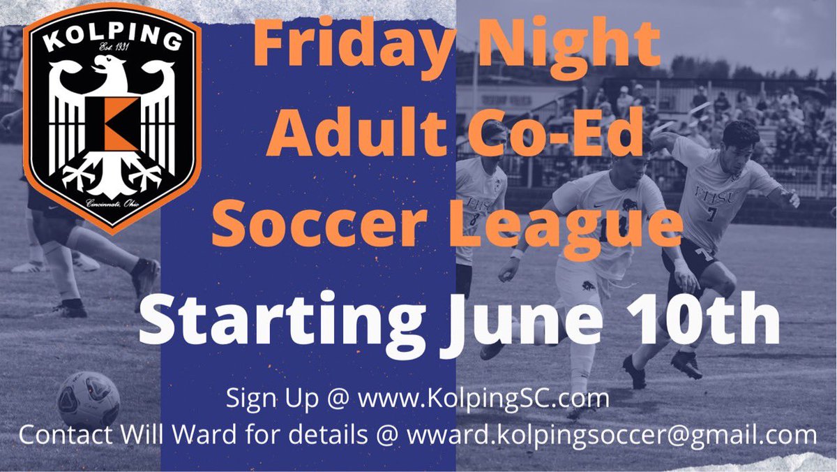 KolpingSC's tweet photo. The Pub and concessions will be open during and after matches as well! Come out and have some fun, meet new people and play some footy! #KolpingSC 🟠⚫️ https://t.co/jpt9s1Ylqx