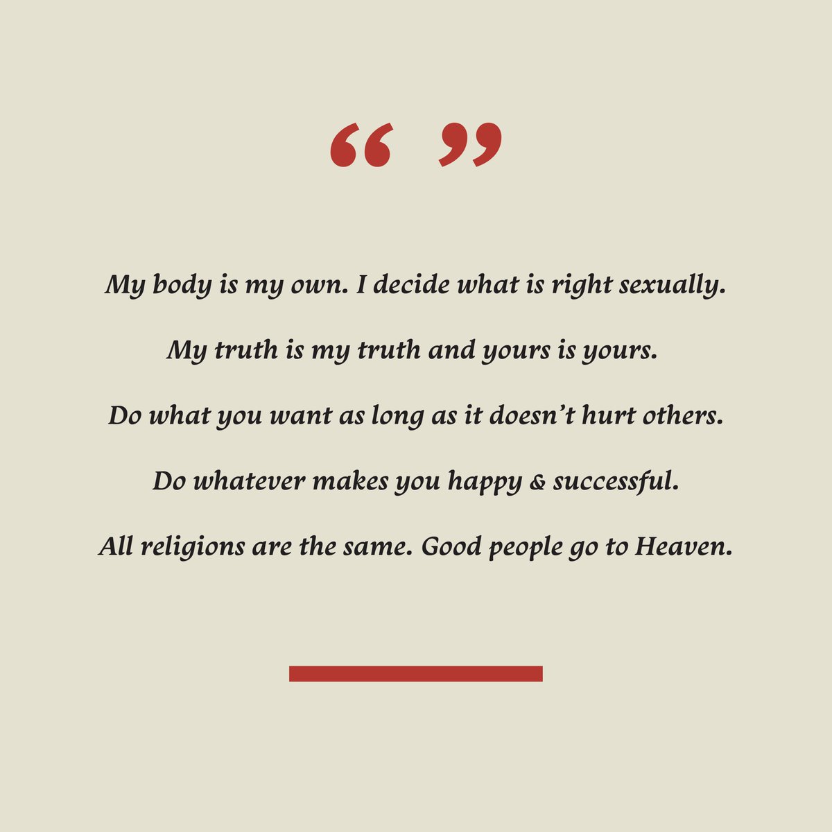 Ever since the Garden of Eden Satan has been manipulating God's Word and twisting His truth.

This Sunday we start a new series looking at some of these in the culture and what God really has to say about them.