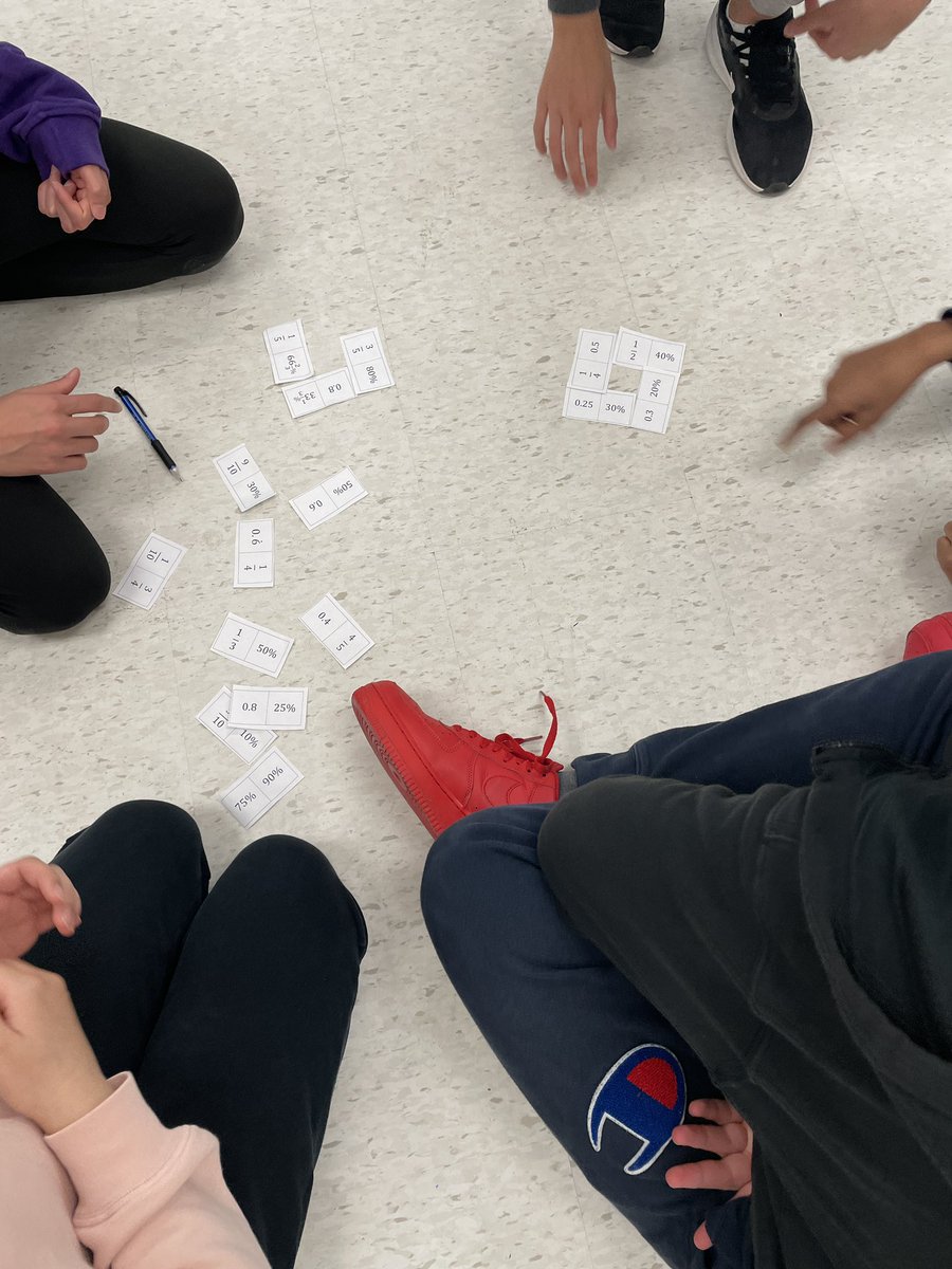 MsEvaTeaches's tweet photo. Don’t underestimate the power of teamwork in math! We had a fun time completing in the “percents doughnut” problem from @nrichmaths! A lot of rich discussions coming from students. Ended off Friday with a trip to the park on a beautiful day. @hartmanheroes https://t.co/2qecJruQlW