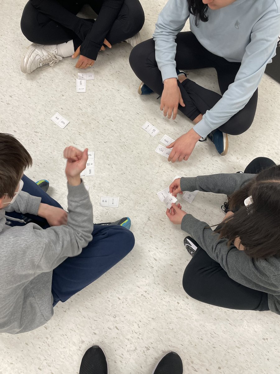 MsEvaTeaches's tweet photo. Don’t underestimate the power of teamwork in math! We had a fun time completing in the “percents doughnut” problem from @nrichmaths! A lot of rich discussions coming from students. Ended off Friday with a trip to the park on a beautiful day. @hartmanheroes https://t.co/2qecJruQlW
