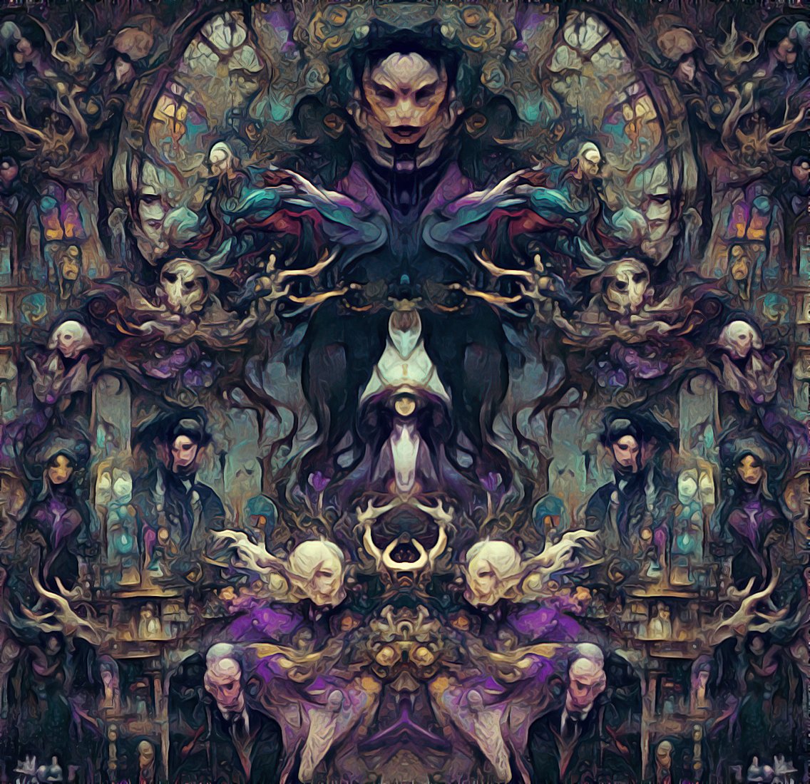 The Duchess of Navara, she lives alone in her mansion in the Forest of Deceit. 

#AIart #digitalart #art