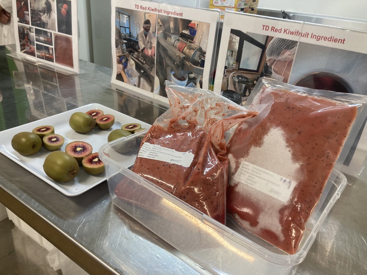 DawJustine's tweet photo. Not my most flattering photo ever! But so great to learn more from staff about @plantandfood’s incredible food innovation capabilities as part of our in-person Board meeting. #doingthemahi #science #NZ #earlycareer #impact #GoPalmy! https://t.co/zz2s5Gw1je
