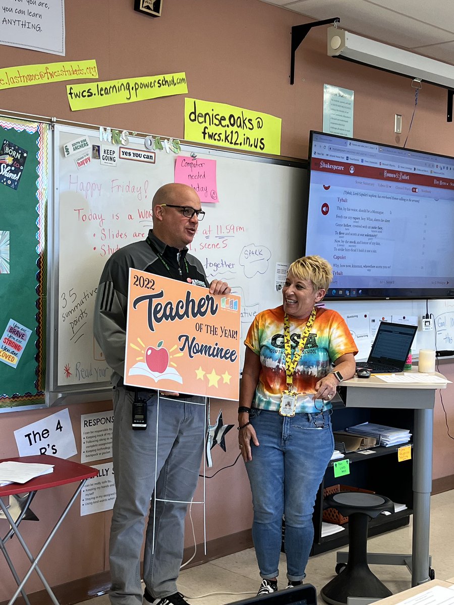 Congrats to Denise Oaks! She is <a href="/FWArcherNation/">South Side High</a>’s 2022 <a href="/FWCommSchools/">FWCS</a> Teacher of the Year Nominee! GOOD LUCK Ms Oaks!!