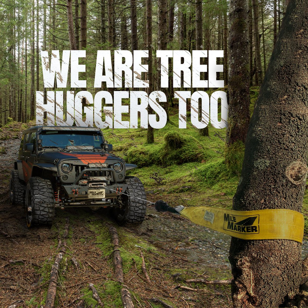 🌎 On #Earthday, don't forget trees can save you—save them back! 🌳 Make sure you have the right equipment that "hugs" trees when you are on the trail! 

#PullingForFreedom #Winch #happyearthday #earthdayeveryday #offroading #4wd #overlanding #jeep #offroad #4x4life #overland