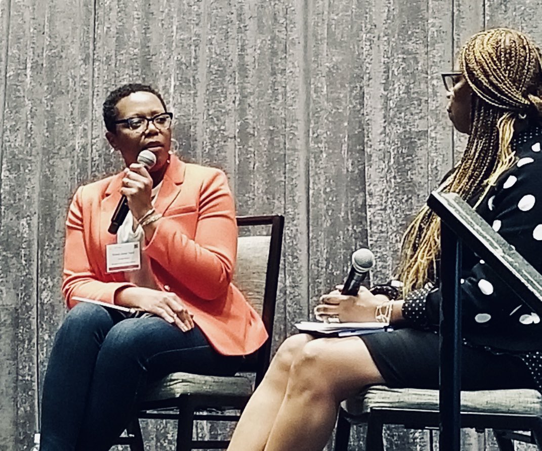 “When we share stories of mothers, fathers &amp; children incarcerated - when we speak with humanity &amp; emotion - we can see ourselves &amp; our family members in the people who are incarcerated.” - <a href="/NnekaTapia/">Nneka Jones Tapia</a> talks about #HolisticSafety at <a href="/ABFE/">ABFE</a> #Harambee2022