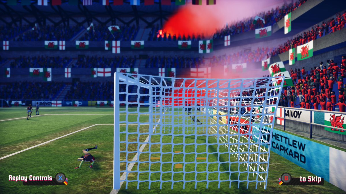 XPNnetwork's tweet photo. Sorry @TheGinnaGaming but Wales got spanked. Playing #LegendaryEleven on #Xbox for an upcoming #Review Video https://t.co/c9gxbIjQaV