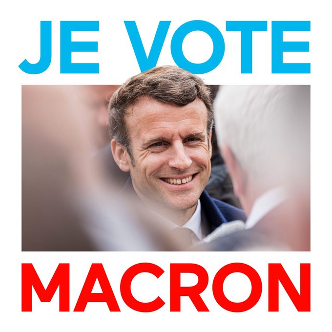 #DimancheJeVoteMacron #JeVoteMacronAuDeuxiemeTour 
#avecvous #avecvoustous 
#JeVoteMacron @EmmanuelMacron 
#5ansdeplus #aveclui