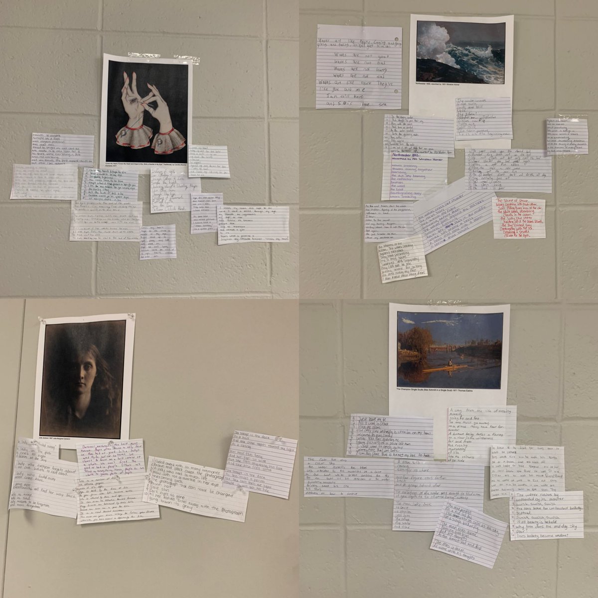 Love #NationalPoetryMonth! Ekphrastic poems!