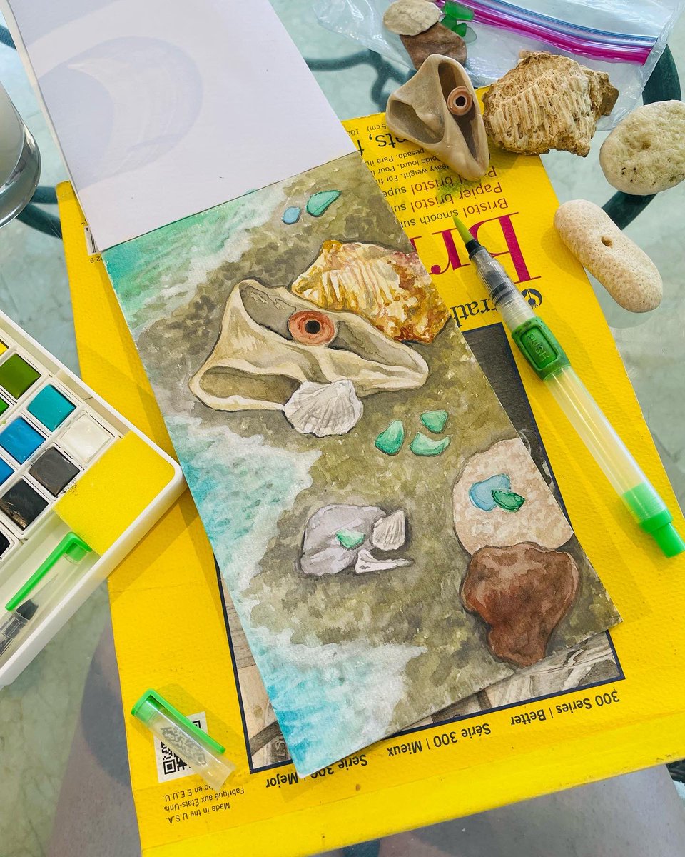 MxIndrik's tweet photo. Watercolors from life while vacationing in the Dominican https://t.co/DdghsNahip