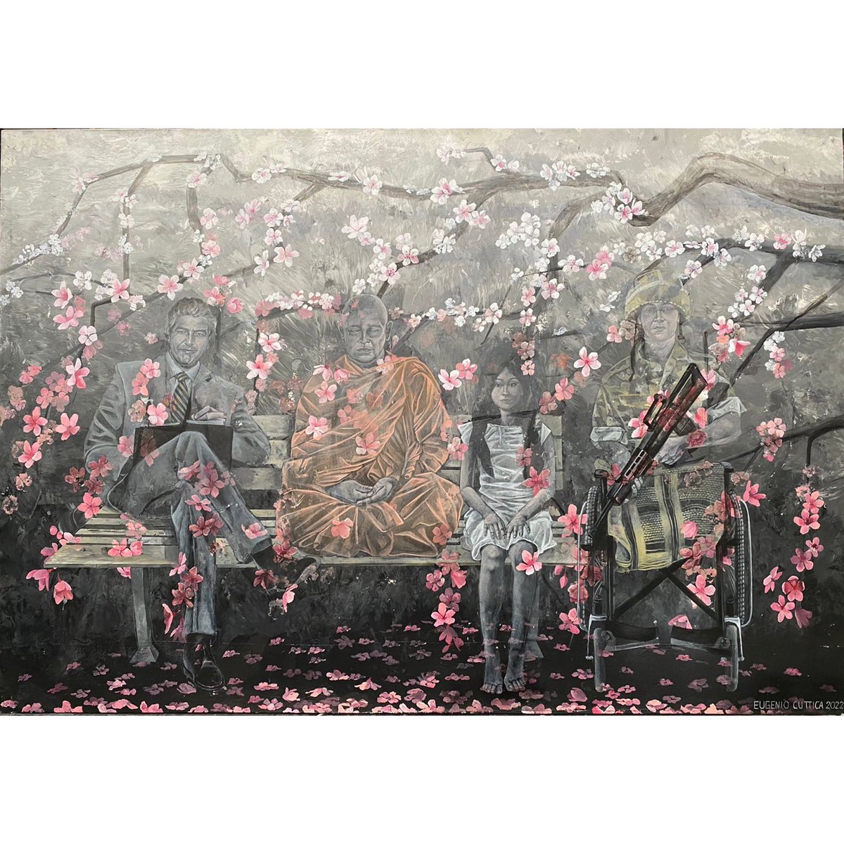 “ Ucrania 2 “
Técnica mixta sobre tela 
1,95 X 2,70 m 
2022