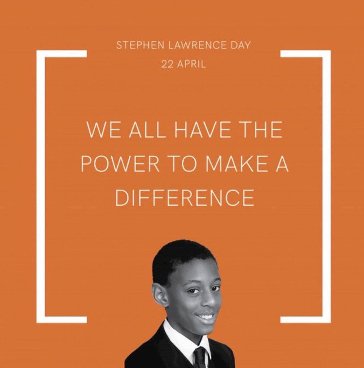 Never forgotten! Today we remember #StephenLawrence for #StephenLawrenceDay #SLDay22