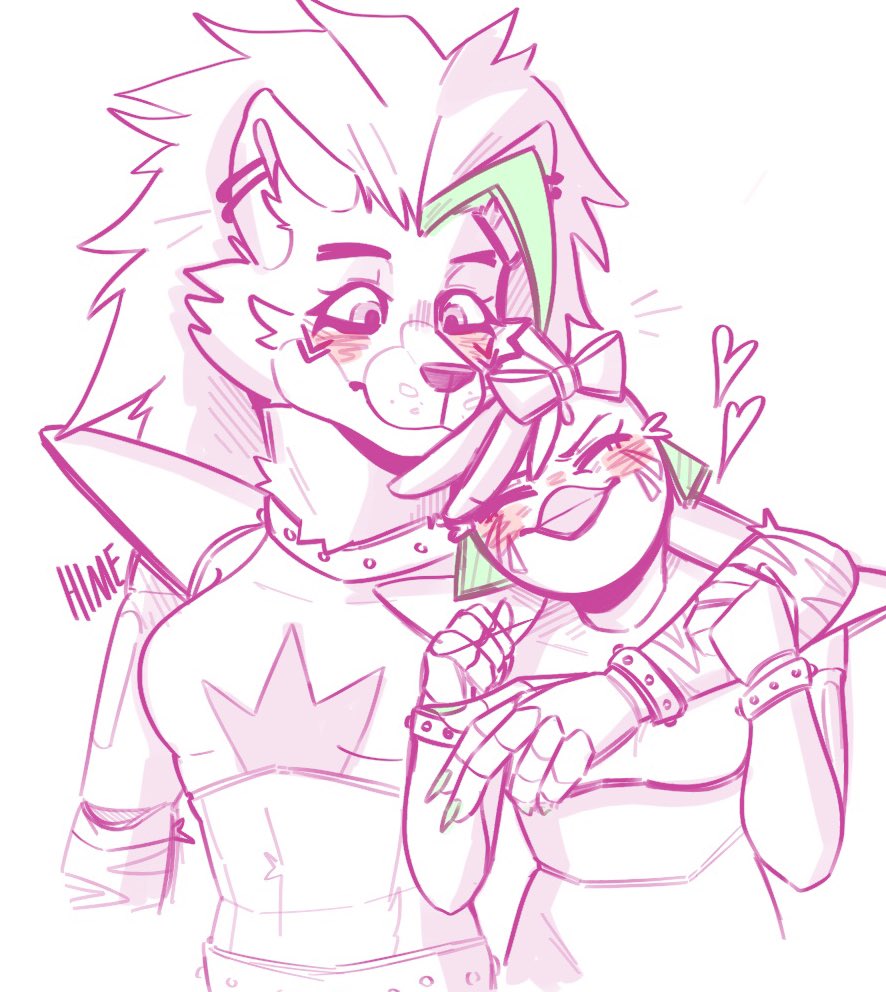 CentralHime's tweet photo. Your honor, they are in gay love. I rest my case. #fnaf #fnaffanart #fnafsecuritybreach #roxannewolf #glamrockchica Women kissers if you must. https://t.co/VFdCp3GlYy