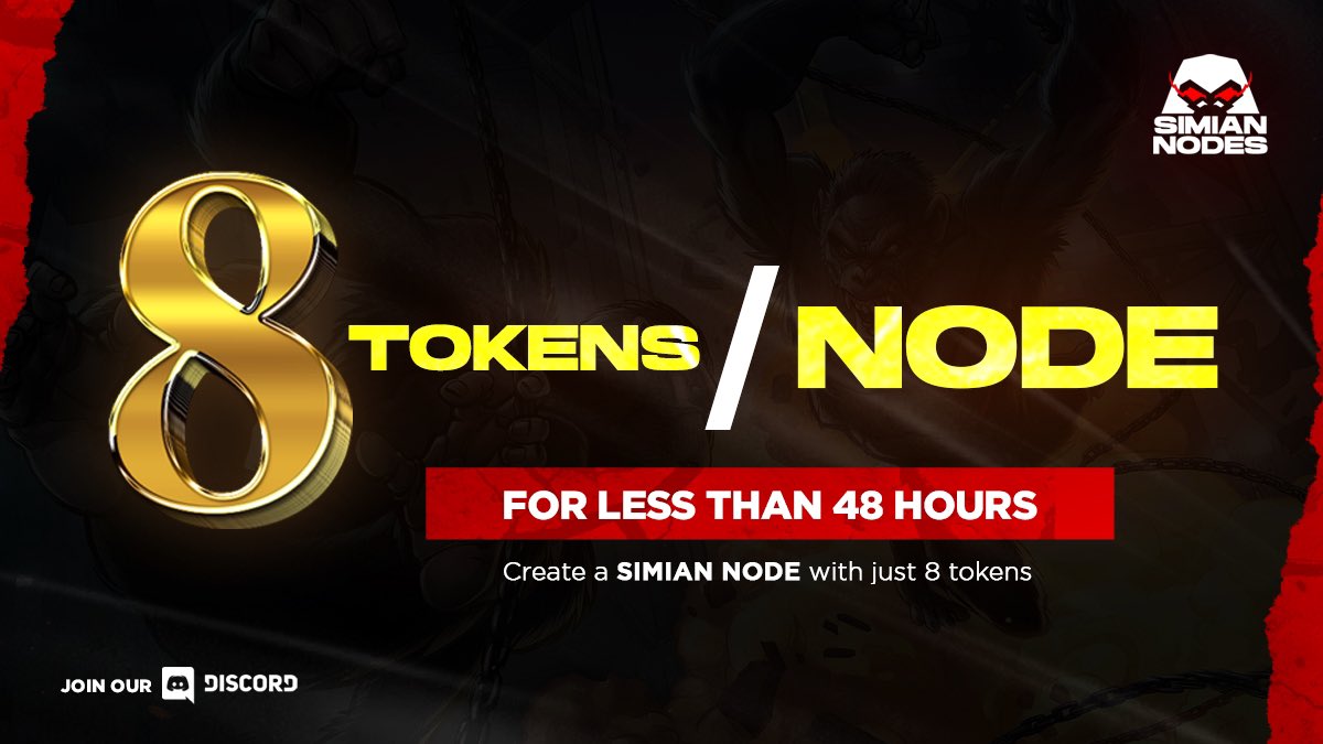 ArenZ_Mina's tweet photo. DISCOUNT IS NOW LIVE!💰💰
Earn 6% per day as an Early adopter!💥
👏Create a SIMIAN NODE as the @Simian Army grows stronger each day!
They have developed several features for future
👉Web : https://t.co/lDyBUy38ew
@CryptoDuffleBag
$SIMIAN #SimianNodes $POLAR #AVAX #Avalanch https://t.co/zjxzzhRdyl