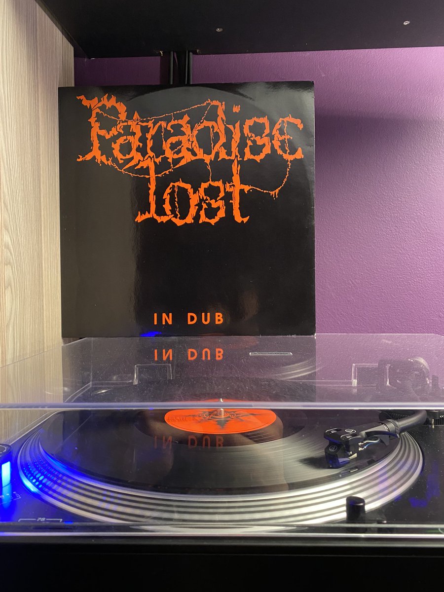 Steve_W_Guitar's tweet photo. First up on tonight’s episode of ‘Now Spinning’, we have an old school classic! Paradise Lost ‘In Dub’ from 1990. Original press @OfficialPL @nickholmespl @aaronaedy @Tudsarcher @PeacevilleRecs #music #metal #deathmetal #doommetal #oldschool #paradiselost #indub #ep #vinyl https://t.co/5CDkjVDXC4