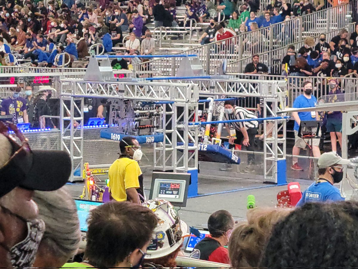 We are currently in 35th place with one qualifying match left. #FIRSTChamp #omgrobots