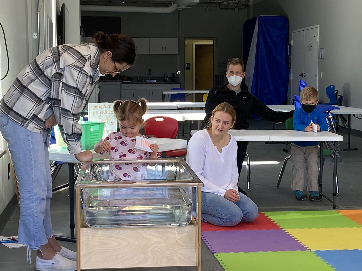 pennstateTESLA's tweet photo. Our first workshop of the day, Sink or Float, was awesome! thanks to everyone who attended &amp; our interns, Allie &amp; Olivia! 🛟 https://t.co/lXTr4D2lvg