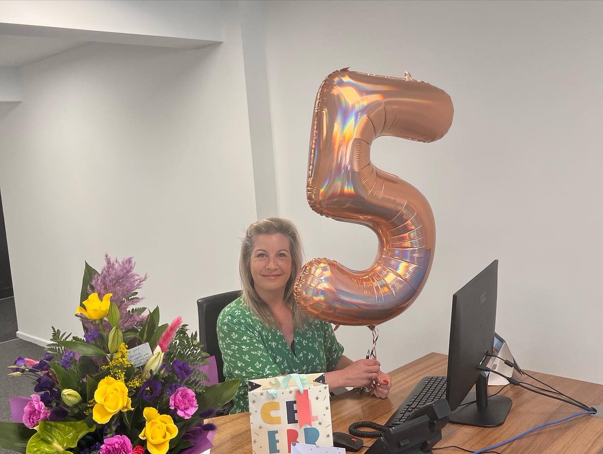 5 years service to our wild woman. We call her wild for her uncanny knack of matching our buyers up to their dream properties they hadn’t yet dreamed of. Congrats Bee, we are super grateful for your dedication to your team, company &amp; customers. Here’s to the next 5 🏡⭐️🏡⭐️🏡