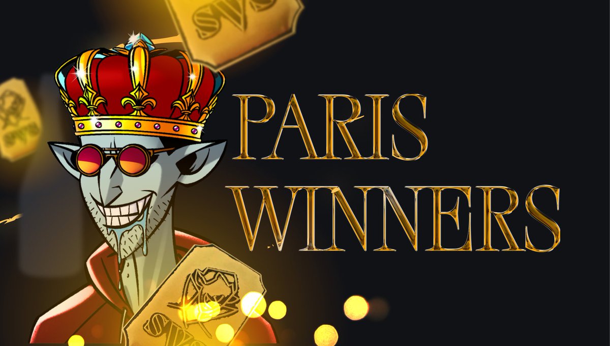 SVSNFT's tweet photo. The winners of Mary &amp; Shelley’s Champagne Tasting in Paris competition are diamondgalaxia &amp; anggbaby in our Discord! 🥂 

We can’t wait for the second tasting to occur tomorrow in Paris! 🍾 

Where will the next tasting before our official SVS Private Label champagne be? 🤔 https://t.co/0Gth4AwAFz