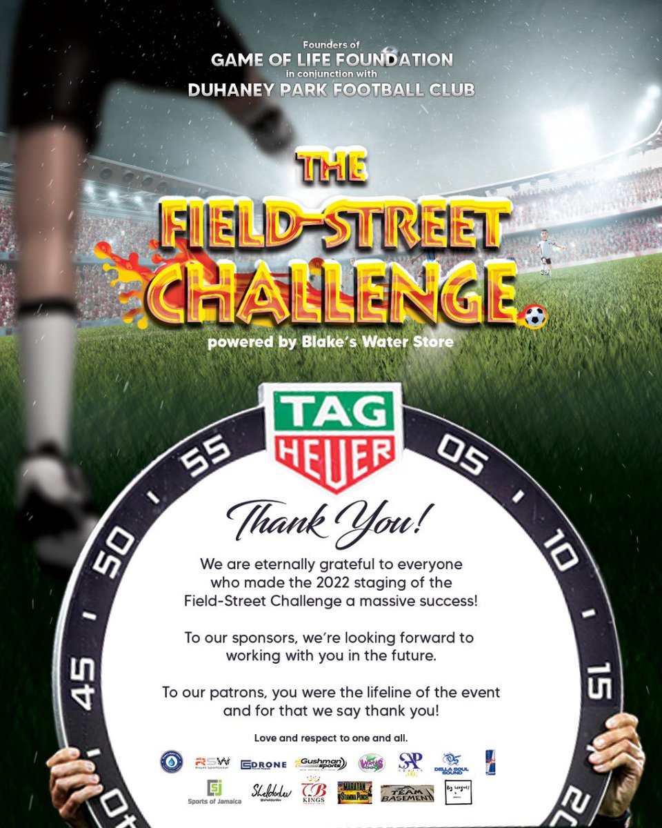 golfoundationja's tweet photo. Thank you for making it the Field-Street Challenge 2022!

Congratulations to the winners of the competition and prizes &amp; surprises. 
#FieldStreetChallenge🔥 https://t.co/UxJGBjcJzB