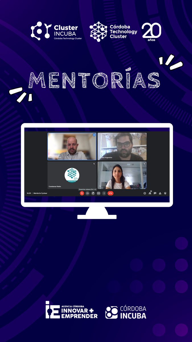 ClusterCba's tweet photo. Programa de #Incubación #2022 🙌🏻
Continuamos con las #Mentorías iniciales en #ClusterIncuba
🚀 #Photobag junto a @tinchocarrera
🚀 #Cyclear junto a @ggazzoni
🚀 #Browix junto a Martín Población.
@AgenciaIyE
#Emprender #Startups #IncubadoradeEmpresas #SectorTIC https://t.co/vOQjJu67at