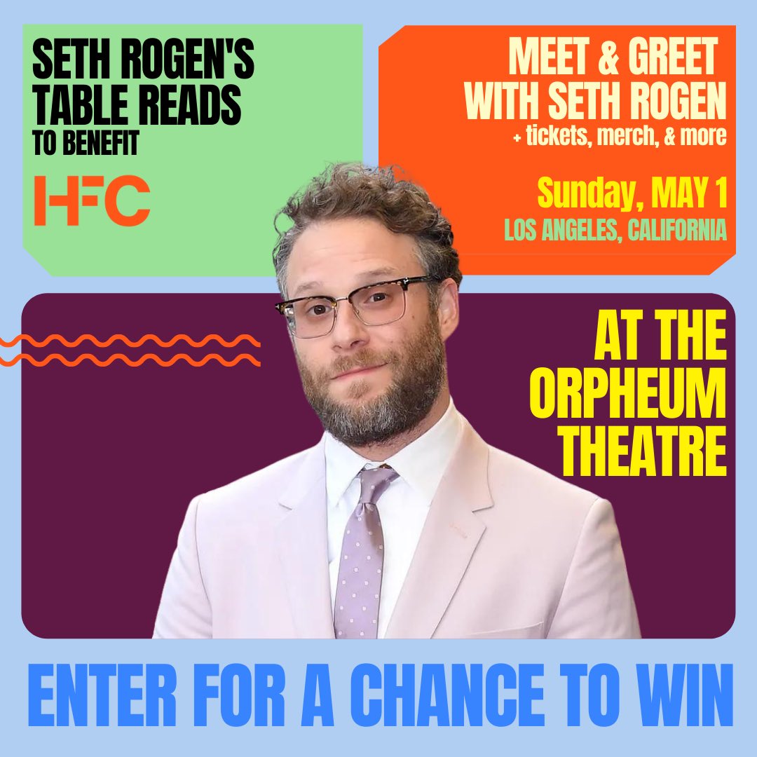 Don't miss your chance to meet &amp; perform with <a href="/SethRogen/">Seth Rogen</a> at the <a href="/netflixisajoke/">Netflix Is A Joke</a> festival! We’re sending one lucky winner and their guest to the show on 5/1! Travel and hotel included! Sweepstakes closes on Mon., 4/25 at 11:59 p.m. PDT. Enter to win at hfc.rallyup.com/meetseth!
