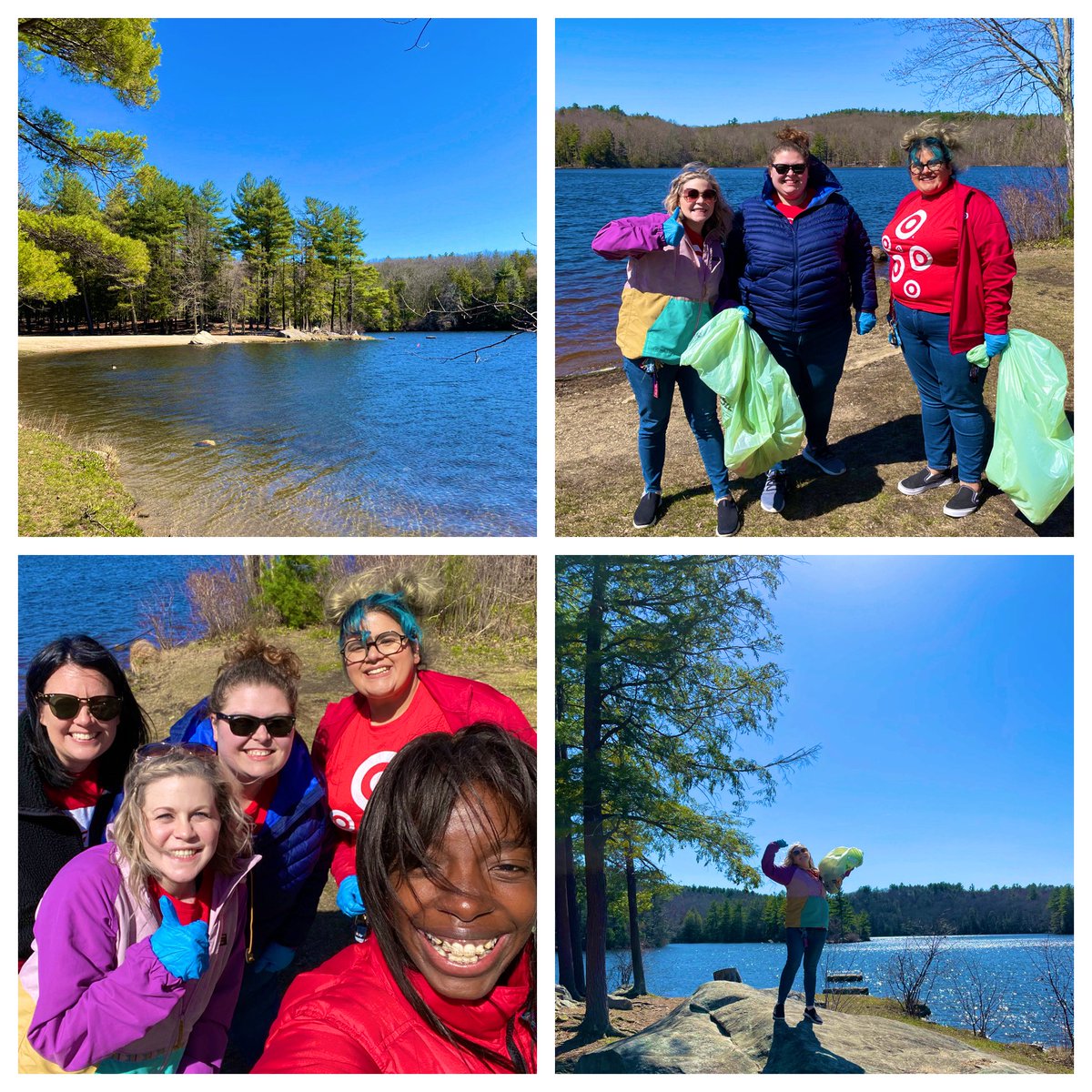 Finishing the week volunteering at Burr Pond State Park with T2305! #EarthDay #NationalVolunteerWeek #R400Community @MattParry12 <a href="/lauralanglois/">Laura Langlois</a>