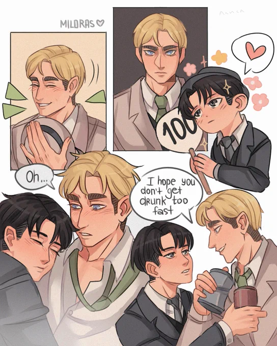 Time for a drink!🌸
.
.
#eruri #aotfanart #attackontitan 